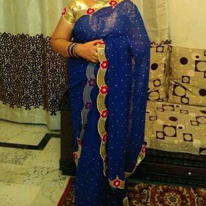 New Saree | Wedding | Blue Colour