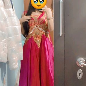 Royal Pink Ethnic Gown