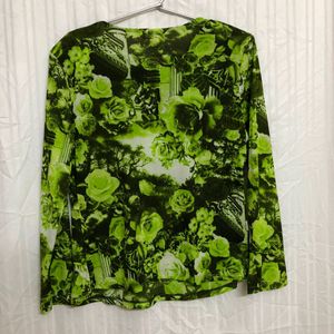 Green Long Sleeve Top