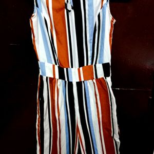 KOREAN STRIPED JUMPSUIT