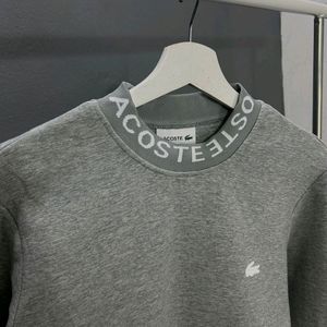 @lacoste lettered crewmen's sweatshirt