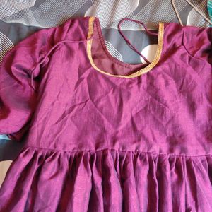 Purple Anarkali Kurta