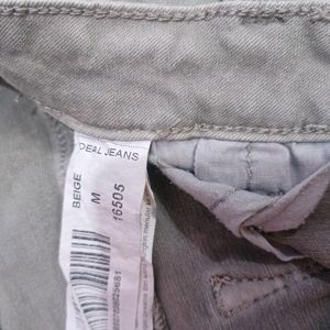 Beige Deal Slim Fit Jeans