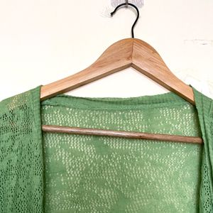 Green Cardigan Shrug