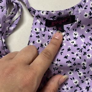 Ginger Purple Floral Top