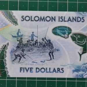 🔥Beautiful 5 Dollar UNC Note From Solomon Island