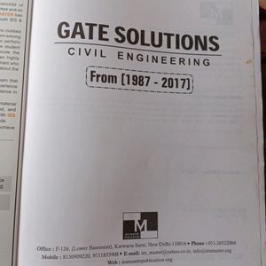 Civil Engineering GATE IES Master 2018