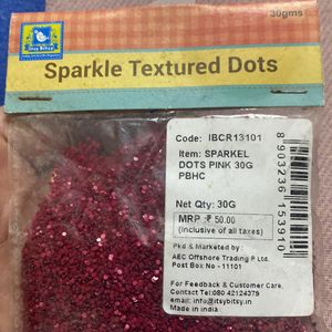 Craft Essential Glitter 2 PCs Multi & Dark Pink