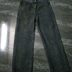 High Waist Grey Jeans