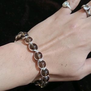 Smoky Quartz Wire Wrapped Bracelet New