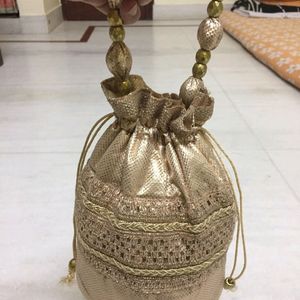 Golden Potli Bag