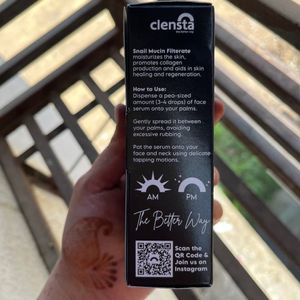 Clensta Snail 96 Mucin Skin Repair Face Serum with