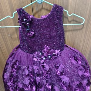 Designer 1st Birthday Frock  6-12months