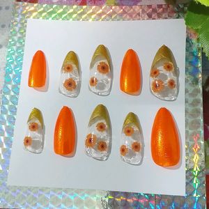 Press On Nails(Orange Mocktail)