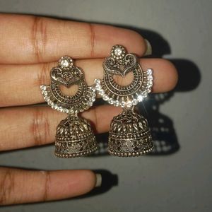 Oxidised Jhumka