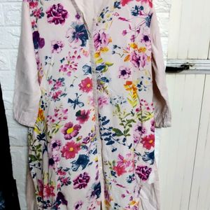 High Low Floral Kurta