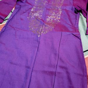 Purple 💜 Silk Kurti