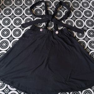 Korean Dungaree Black Skrit