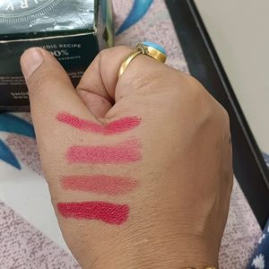 Lipsticks, Lipbalm & Himalya Kajal Combo