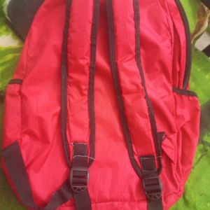 Red Backpack College Bag