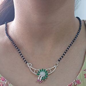 Silver Mangalsutra (18 Inches) @186004