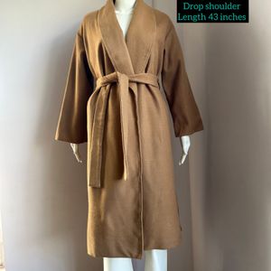 Beige Wrap Overcoat