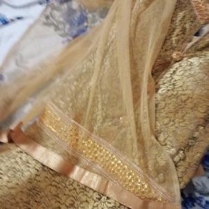 SALE ❗GOLDEN GOWN WTH NET DUPATTA ❤️