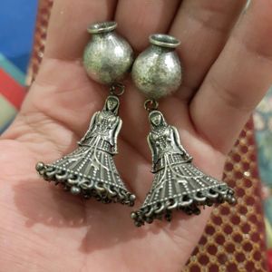 German Silver Antique Panihari earrings