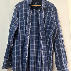 Men Cotton Check Shirt XXL