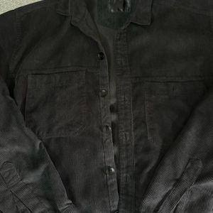 Black Corduroy Old money Shirt