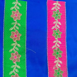 Punjabi Embroidery Work Unstitched Suit