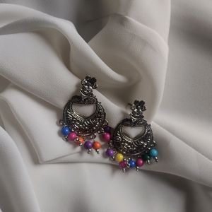 Silver Jhumka