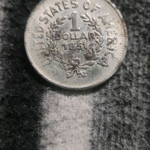 1851 Antic Old Doller Coin American