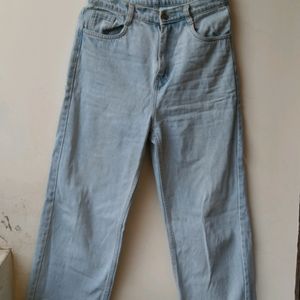 Blue Wide Leg Jeans