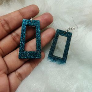 Blue Glitter Earrings✌🏻