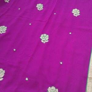 Pretty Purple Saree 💜