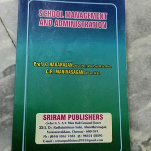 B. Ed Book School Management And Administration