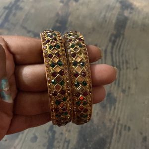 KUNDAN WORK BANGLES