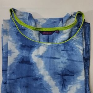 Blue Cotton Kurti