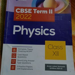 Arihant CBSE Term II 2022 Physics Class 12