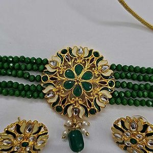 Kundan Choker Green