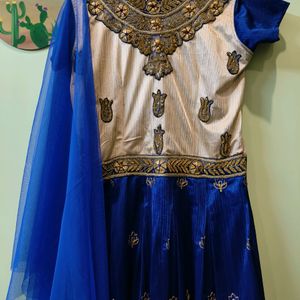 Festive Wear Anarkali Dress With Dhuppata