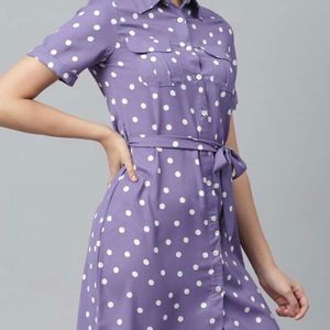 Polka Dot Lavender Dress