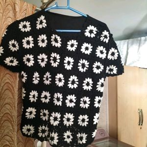 Crochet Sunflower Top