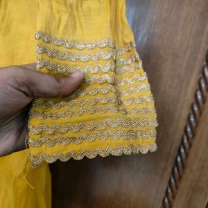 Mustard Anarkali