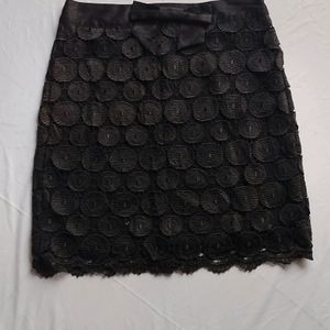 Black Partywear Mini Skirt