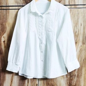 White Designer Shirt Size-40-42