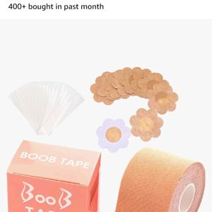 Boob Tape With 10pcs Nipple Cover & 36 pcs Fashion