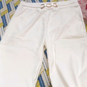 White Trouser Free Size