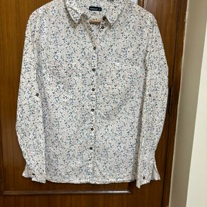 Inextenso Floral White Shirt